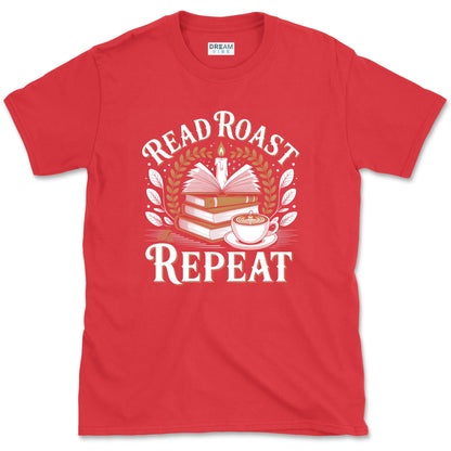 Read Roast Repeat Coffee Gifts For Book Lover T-Shirt
