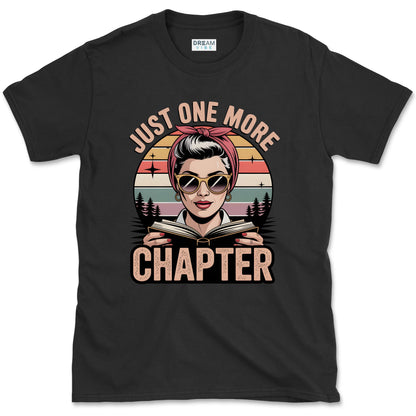 Just One More Chapter Retro Reading Lover T-Shirt