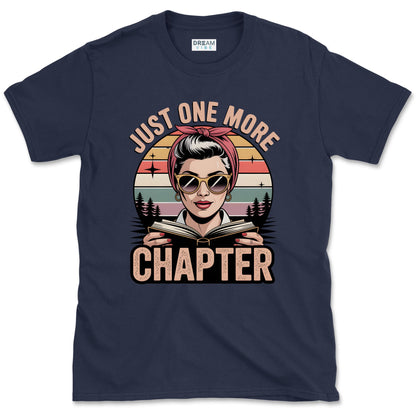 Just One More Chapter Retro Reading Lover T-Shirt