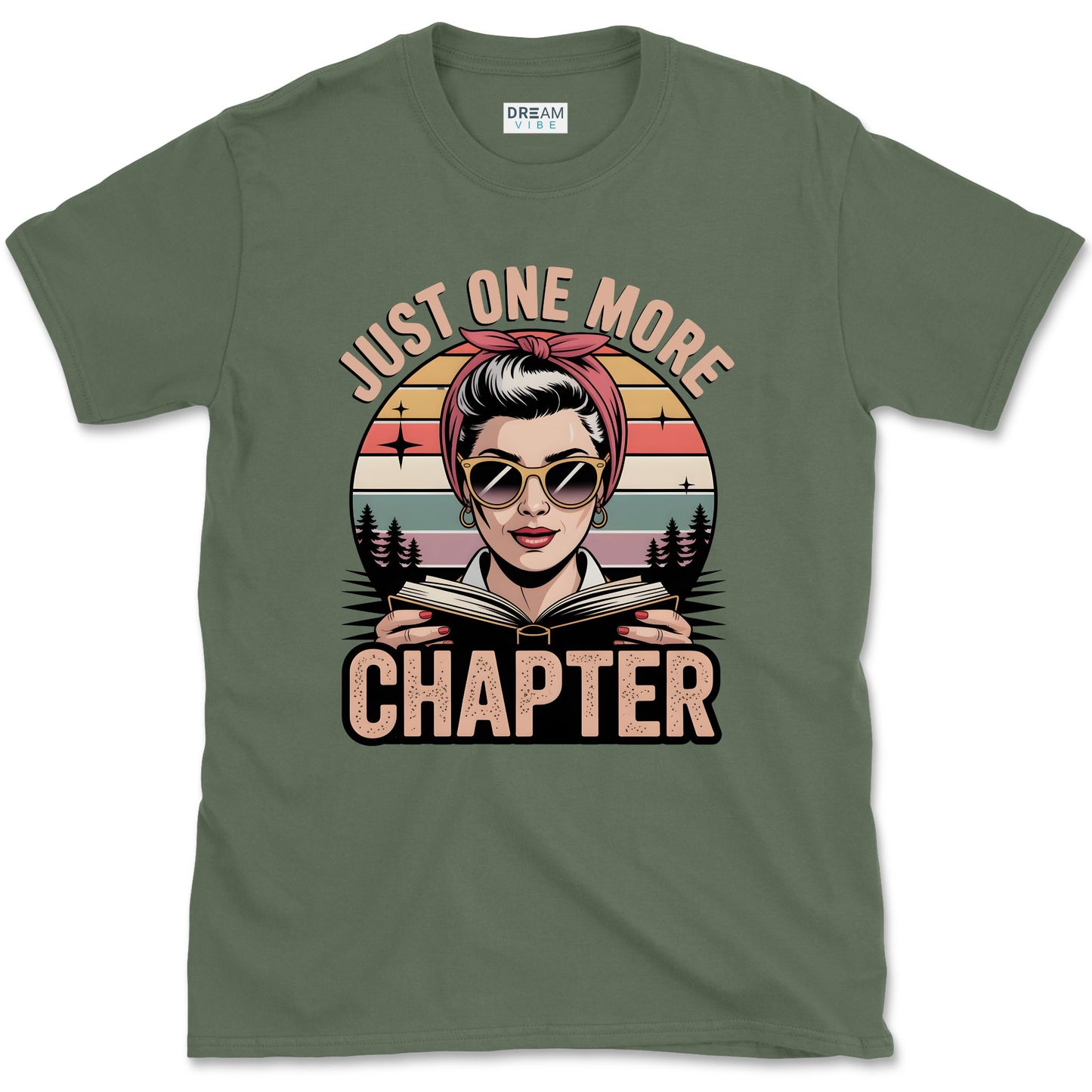 Just One More Chapter Retro Reading Lover T-Shirt
