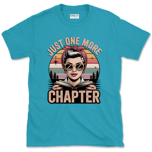 Just One More Chapter Retro Reading Lover T-Shirt