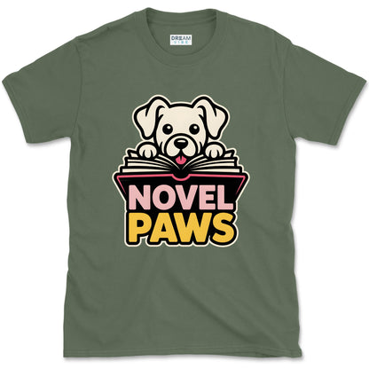 Novel Paws Book Lover T-Shirt