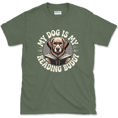 My Dog is My Reading Buddy Book Lover T-Shirt