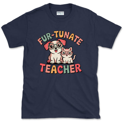 Fur-Tunate Teacher T-Shirt