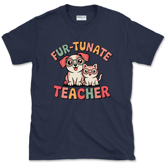 Fur-Tunate Teacher T-Shirt