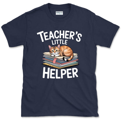 Teacher’s Little Helper Cat Lover T-Shirt