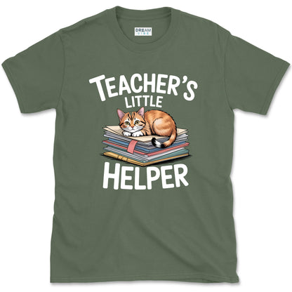 Teacher’s Little Helper Cat Lover T-Shirt