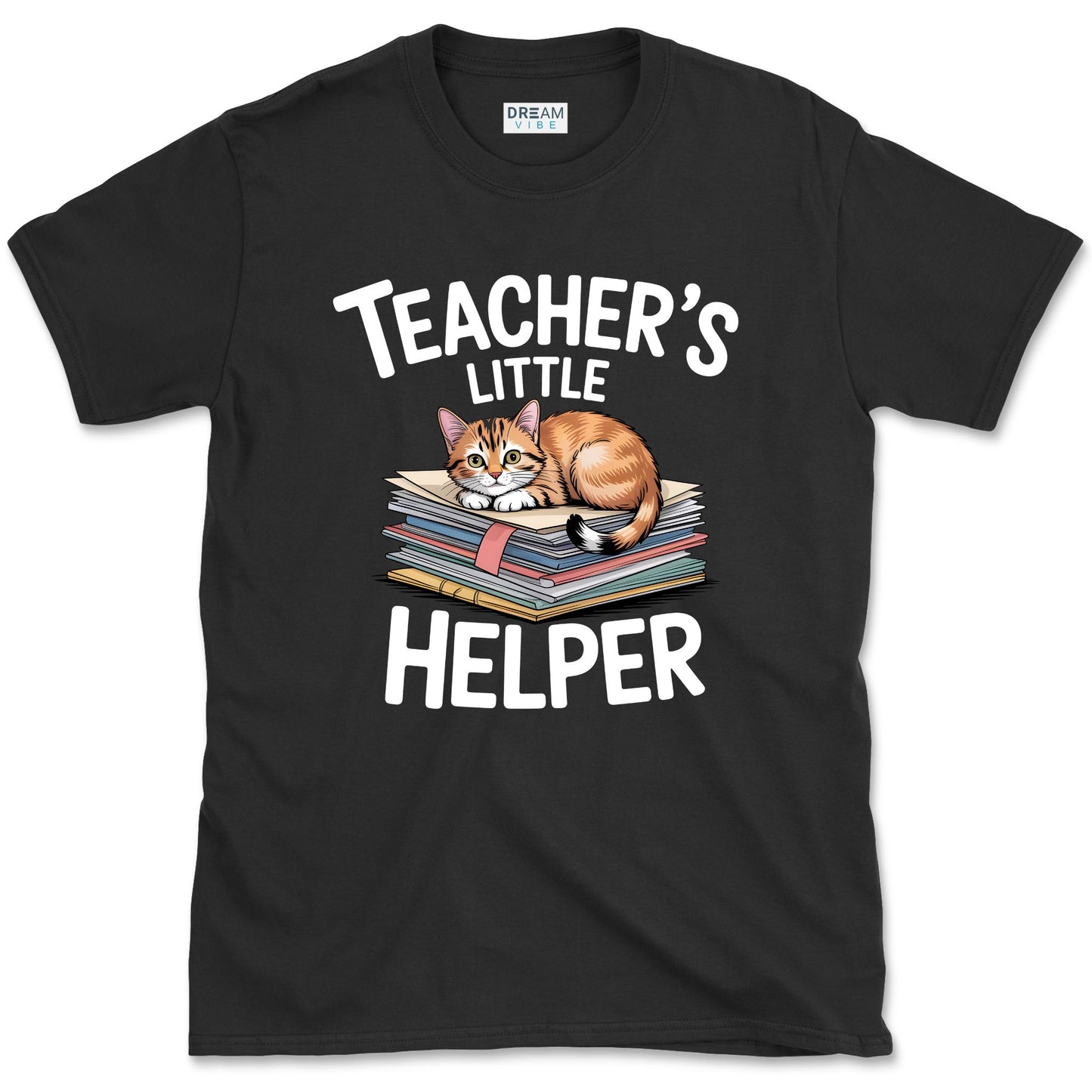 Teacher’s Little Helper Cat Lover T-Shirt