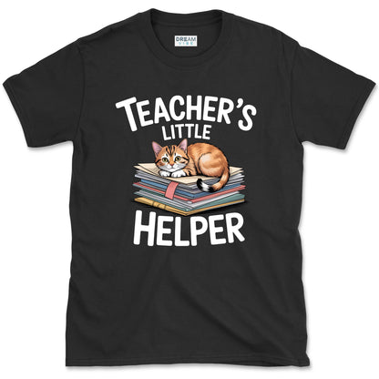 Teacher’s Little Helper Cat Lover T-Shirt