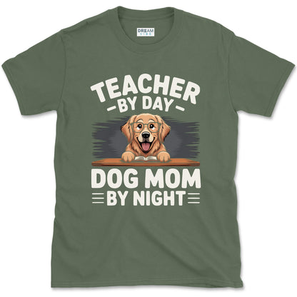 Teacher By Day Dog Mom By Night T-Shirt