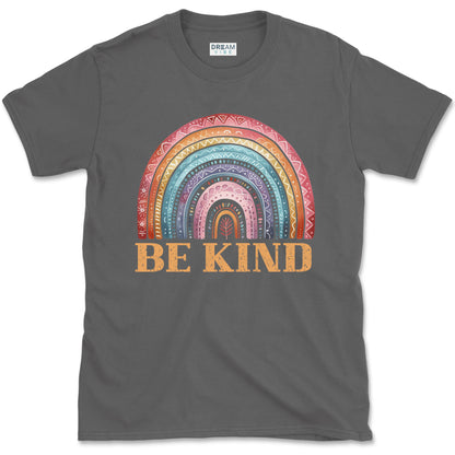 Be Kind Vintage Rainbow Inspirational T-Shirt