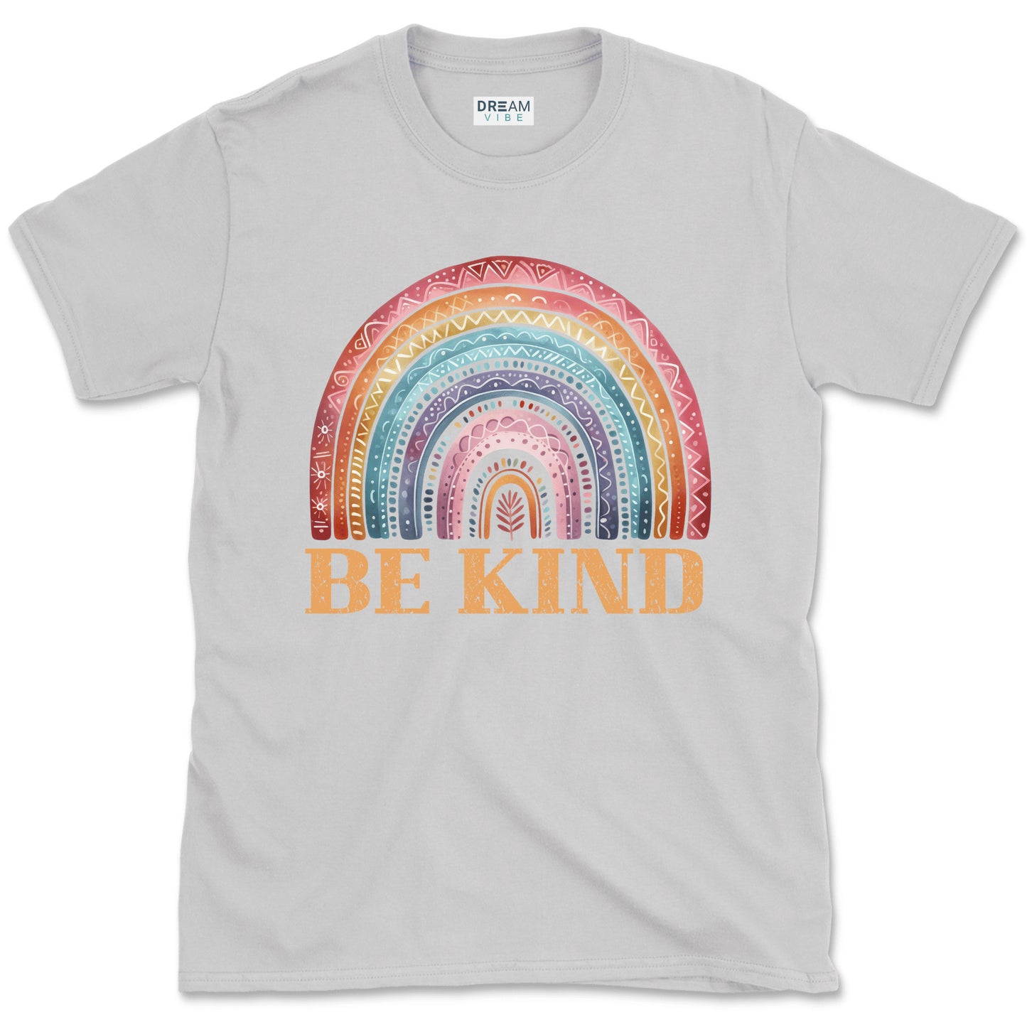 Be Kind Vintage Rainbow Inspirational T-Shirt