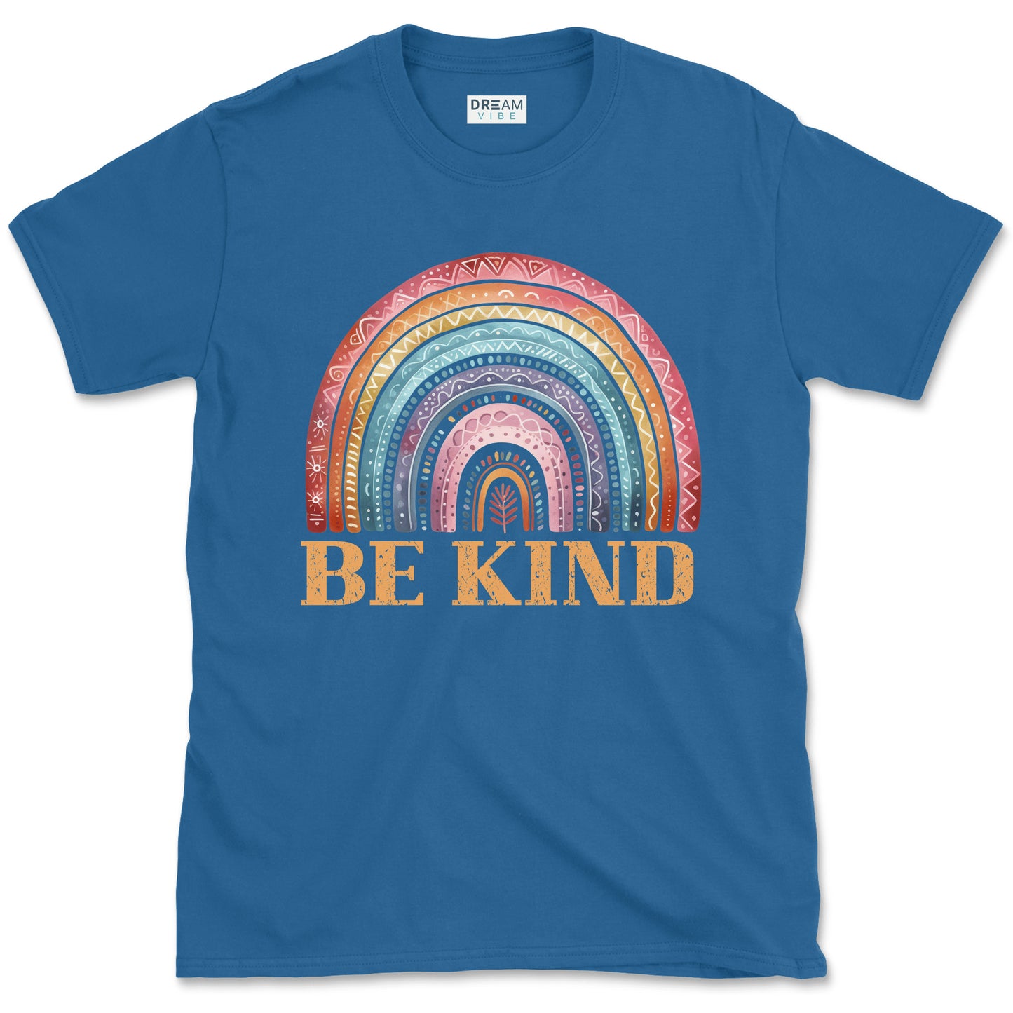 Be Kind Vintage Rainbow Inspirational T-Shirt