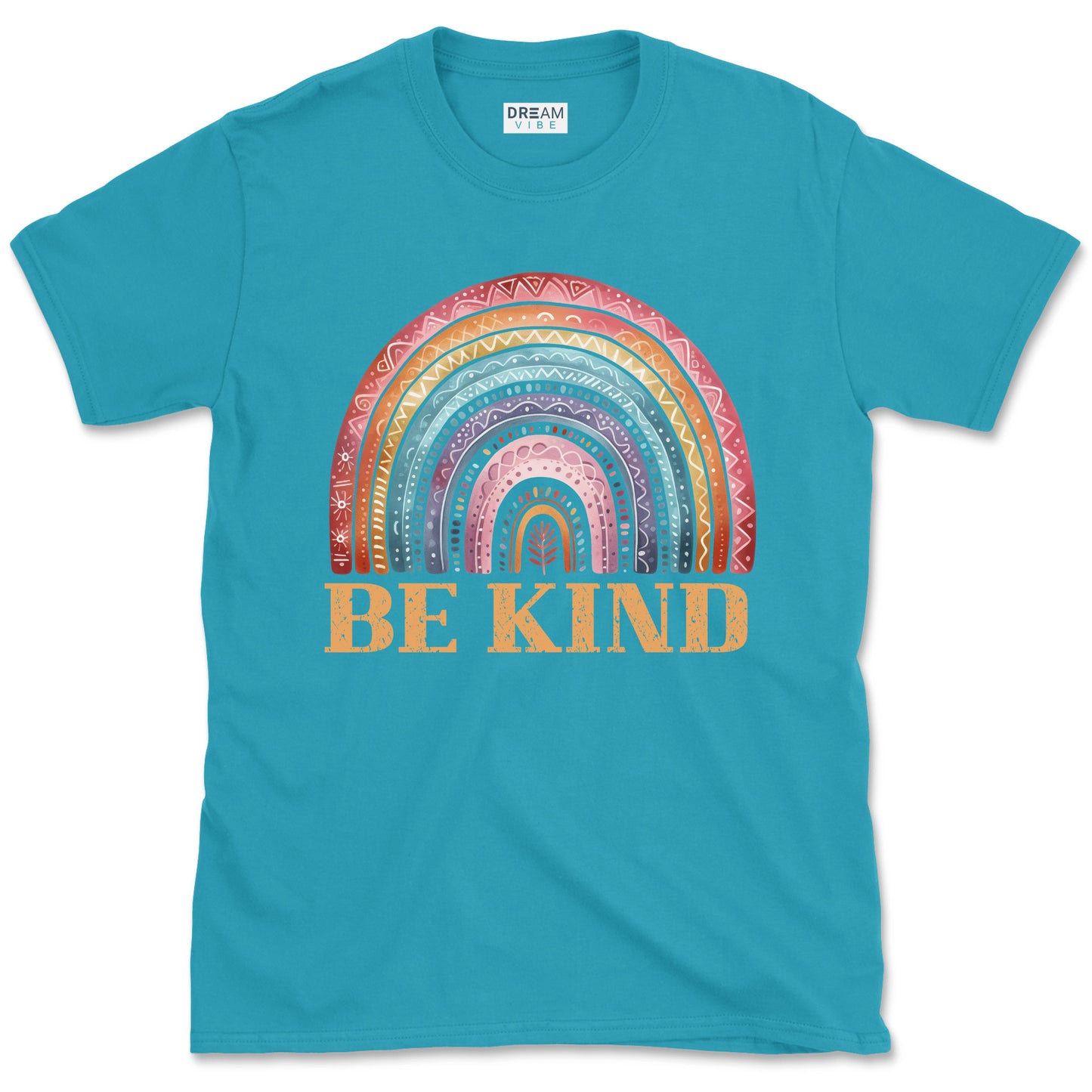 Be Kind Vintage Rainbow Inspirational T-Shirt