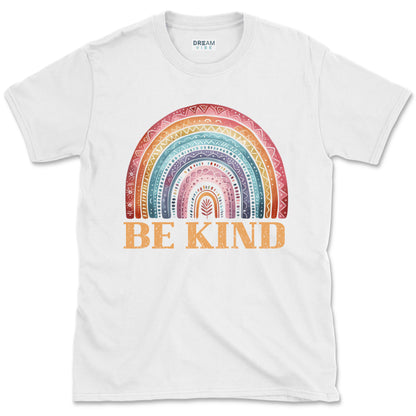 Be Kind Vintage Rainbow Inspirational T-Shirt