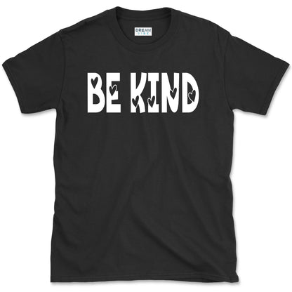 Be Kind Inspirational T-Shirt Design With Hearts