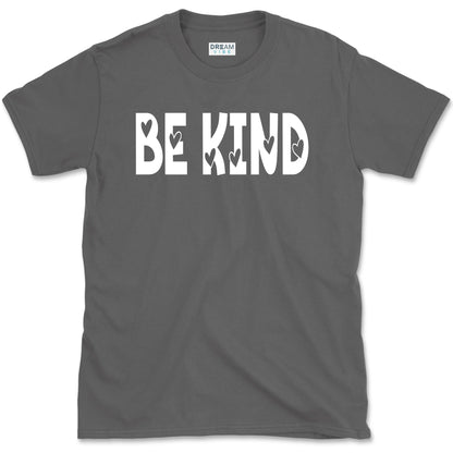 Be Kind Inspirational T-Shirt Design With Hearts