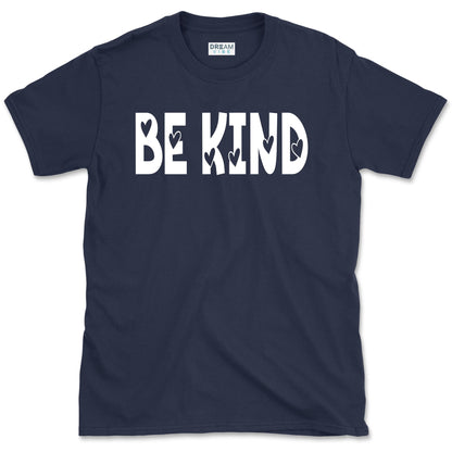 Be Kind Inspirational T-Shirt Design With Hearts