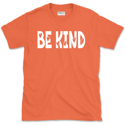 Be Kind Inspirational T-Shirt Design With Hearts