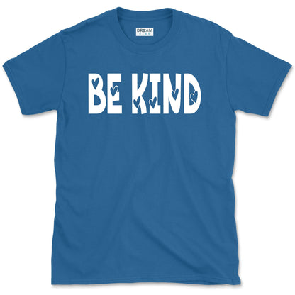 Be Kind Inspirational T-Shirt Design With Hearts