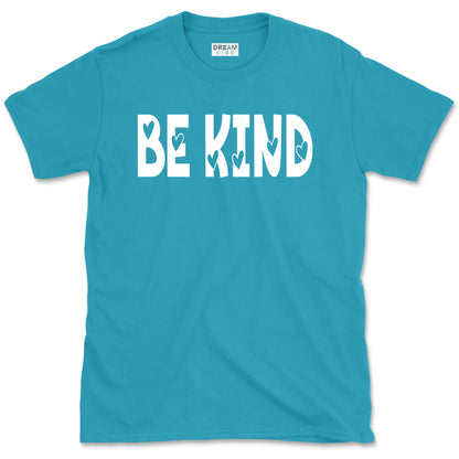 Be Kind Inspirational T-Shirt Design With Hearts