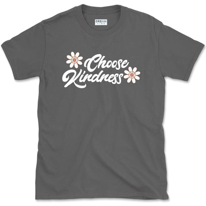 Choose Kindness Motivational T-Shirt With Flowers