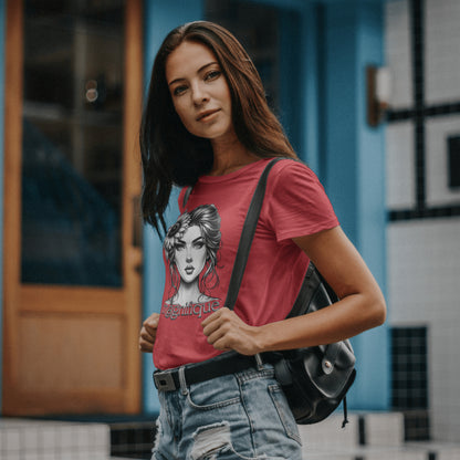 Magnifique Woman Face With Sunflower T-Shirt