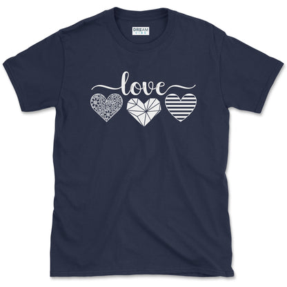 Love With Hearts Inspirational T-Shirt