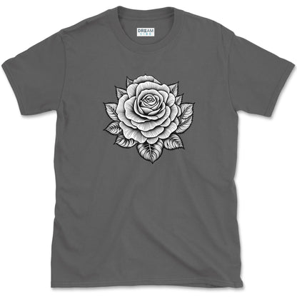 Vintage Drawing Floral Rose Inspirational T-Shirt