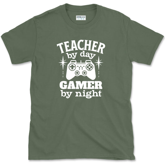 Teacher By Day Gamer By Night T-Shirt