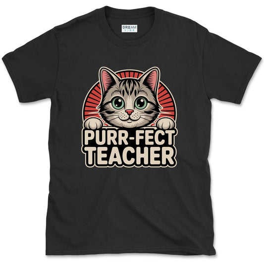 Purr-fect Teacher T-Shirt