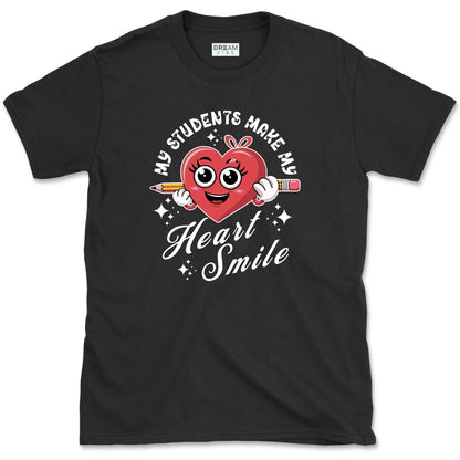 My Students Make My Heart Smile Teacher T-Shirt