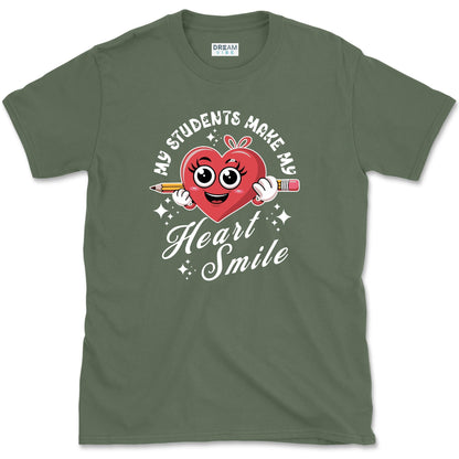 My Students Make My Heart Smile Teacher T-Shirt