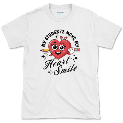 My Students Make My Heart Smile Teacher T-Shirt